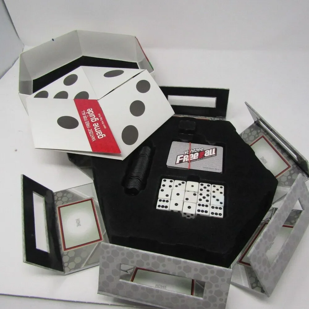 Yahtzee Free For All Dice Box Board Game 2005 Hasbro Complete w/ Instructions